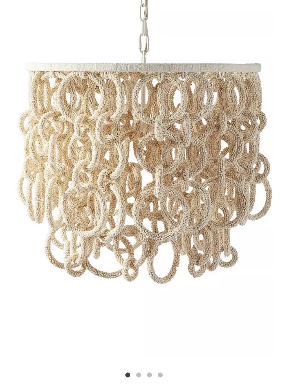 Serena & Lily hand DEL SUR Beaded Loop
Chandelier in Natural